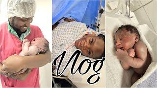 Our BIRTH VLOG C-Section DELIVERY in the UKdaughter meets her baby brother for the first time