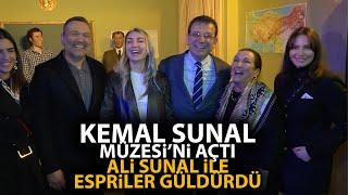 Ekrem İmamoğlu Kemal Sunal Müzesi açtı Ali Sunal ile esprileri herkesi güldürdü