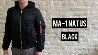 Бомбер Alpha Industries MA-1 Natus Black Черный