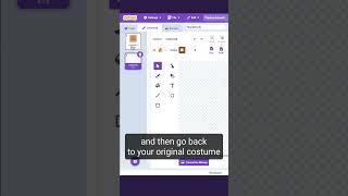 How to make precise artwork in Scratch for games #shorts
