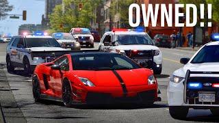 COPS MESSING WITH THE WRONG LAMBORGHINI DRIVER *COMPILATION*