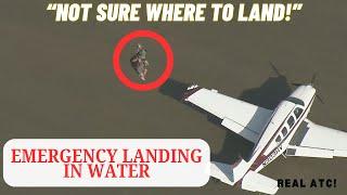 Pilots Dramatic Emergency Landing in water - Rescued by Helicopter