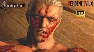 Krauser Boss Fight with Original Soundtrack - Resident Evil 4 Remake 4K 60FPS