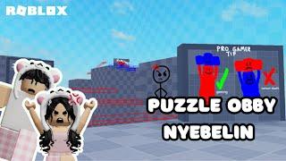 APAKAH KITA BISA TAMATIN PUZZLE OBBY INI?  TEAMWORK CARRY PUZZLE ROBLOX