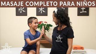 MASAJE INFANTIL  COMPLETO  Descontracturante relajante y reflexología podal 