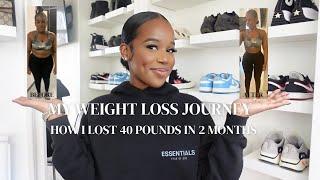 MY WEIGHT LOSS JOURNEY  HOW I LOST 40 POUNDS IN 2 MONTHS