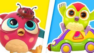 Hop Hop plays with the sorter car for kids toy cars and a toy train for kids. New cartoons for kids