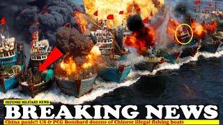 China panic The US Coast Guard and PH sank dozens of China illegal fishing in Sabina shoal