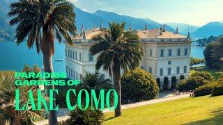 Paradise Gardens of Bellagio Lake Como Walking Tour 4K