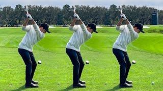 CHARLIE WOODS IRON SWING - SLOW MOTION - 2022 PNC Championship