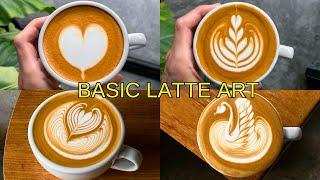 10 Basic latte art Designs for beginner baristas 2024