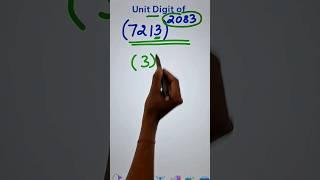 Find Unit Digit in a Flash II Super-Quick Method II Crack all Exams Easily #youtubeshorts #math