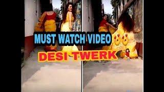 DESI TWERK  BEAUTIFUL BENGALI GIRLS DANCING IN SAREE  MUST WATCH  FIRST VIDEO.