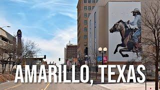Amarillo Texas Drive with me through a Texas town