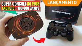 NOVO Super Console X4 Plus 256GB com 100.000 Games