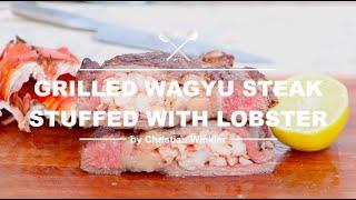 Grilled Wagyu Steak stuffed with Lobster - Surf&Turf inspired by the Simpsons