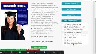 Formulario 200 IVA con saldo a favor del contribuyente y saldo anterior en Bolivia