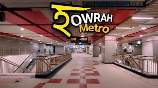 Inside HOWRAH METRO STATION  Indias Deepest Metro Station  Kolkata Underwater Metro