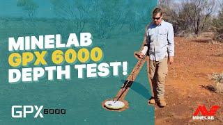 Minelab GPX 6000 Metal Detecting Depth Test