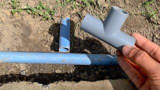 PLUMBING TRICKS YOU HAVE TO EMULATE It Is Very Easy To Install Tee Joints In Tight Places