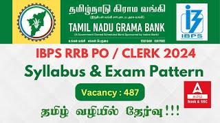 IBPS RRB Notification 2024 in Tamil  IBPS RRB ClerkPO Syllabus and Exam Pattern 2024 in Tamil