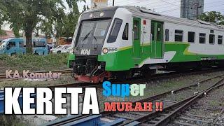 KERETA SUPER MURAH #kakomuter #daop8 #railroadcrossing #keretaapiindonesia