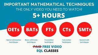 Calculation techniques & shortcuts  All in one mega video 5+ Hours CAT  MBA CET 2022