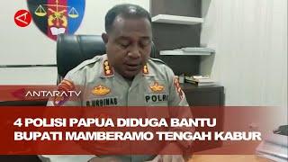 4 polisi Papua ditahan diduga bantu Bupati Mamberamo Tengah kabur