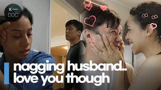 My Korean husband who majored nagging but also loving  Korean+American couple Vlog