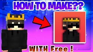 Minecraft Profile Picture tutorial... in Mobile  how to make Free.. #minecraft #crown