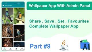 How To Make Wallpaper App With Admin Panel  Wallpaper App Tutorial in Hindi  Part - 9