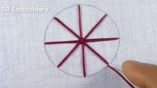 Latest Circle Design Stitch Hand Embroidery Circle Embroidery Stitch For DressCushion Cover