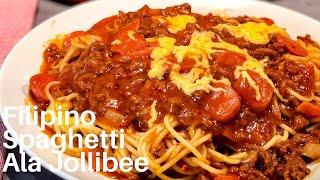 Filipino Spaghetti Ala JollibeeHow to make Filipino Style Spaghetti RecipeGet Cookin