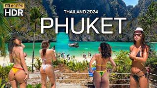  4K HDR  Walking Phuket BEST Island in the World  Thailand 2024 - With Captions