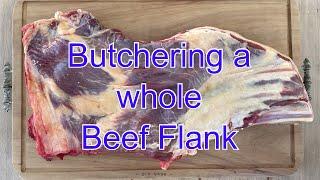 Complete Beef Flank Butchery From Thick Skirt To Bavette Steak  BBQ Butcher NZ