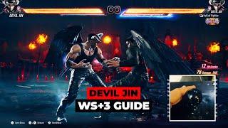 How To Perform Devil Jin WS+3 in Combos Tutorial