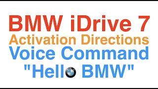 BMW Voice Command on iDrive 7