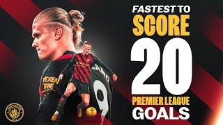 EVERY HAALAND PREMIER LEAGUE GOAL  Erling Haaland becomes fastest player to 20 PL goals