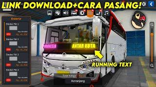BURUAN COBAIN Cara Pasang Fitur Running Text Bus Simulator Indonesia