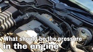 What should be the oil pressure in the engine