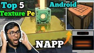 Minecraft Top 5 Realistic Texture pack NAPP x512 For Android free Khatarnak graphics  Beta Gamerz