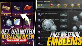 How To Get Unlimited Recall Tokens In Bgmi & PUBG  Recall Tokens Trick   Free Material Bgmi & Pubg