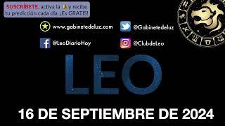 Horóscopo Diario - Leo - 16 de Septiembre de 2024.