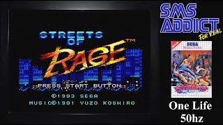 Streets Of Rage - Mode Normal - Master System - 50hz-60fps - One Life - Sans Commentaire