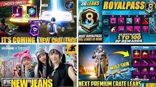  7 Chicken Dinner Challenge Here  A8 Royal Pass 1 to 100 RP  Next Premium crate Bgmi  New Jeans