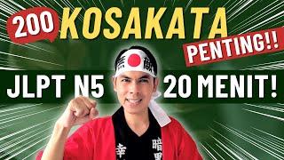 200 KOSAKATA PENTING JLPT N5 - FULL LENGKAP 20 MENIT  BAHASA JEPANG DASAR