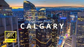 Calgary Alberta Canada  in 4K ULTRA HD 60FPS by Drone