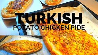 Turkish Potato Chicken Pide recipe by Europe and Food