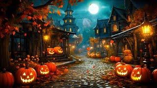 Autumn Village Halloween Ambience With Scary Halloween Music Spooky Music Cozy Autumn Ambience