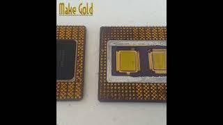 Whats inside Intel Pentium Pro microprocessor chip #archimedeschannel #makegold